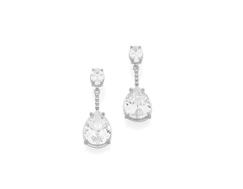 BRINCO BANHADO A RHODIUM COM ZIRCÔNIAS