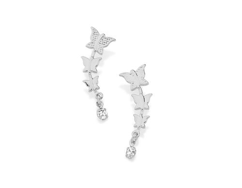 BRINCO BANHADO A RHODIUM COM CRISTAIS