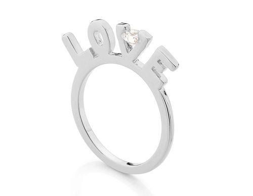 ANEL BANHADO A RHODIUM COM ZIRCÔNIA