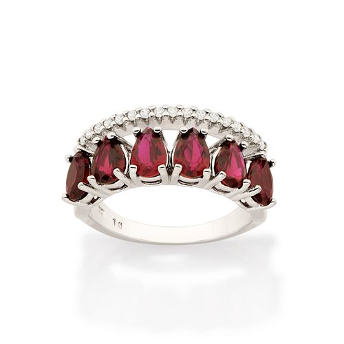 ANEL DUPLO BANHADO A RHODIUM