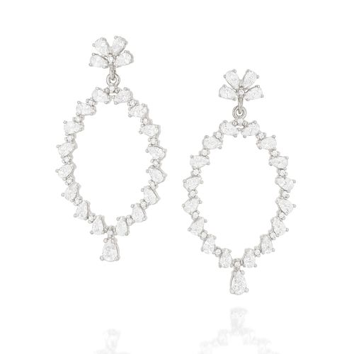 BRINCO BANHADO A RHODIUM COM ZIRCÔNIAS