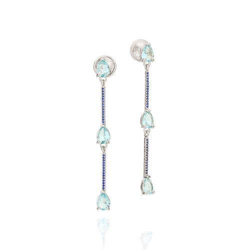 BRINCO BANHADO A RHODIUM COM ZIRCÔNIAS E CRISTAIS