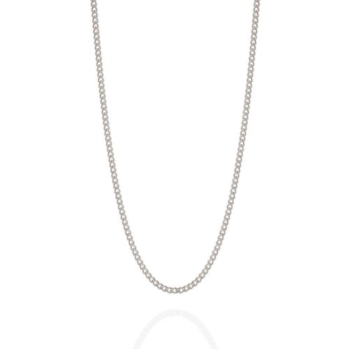 CORDÃO BANHADO A RHODIUM FIO GRUMET LIXADO