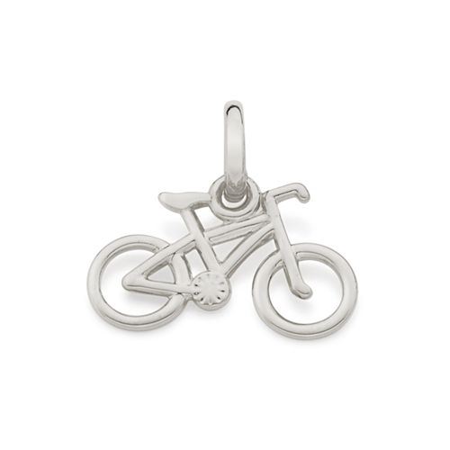 PINGENTE BANHADO A RHODIUM FORMATO DE BICICLETA