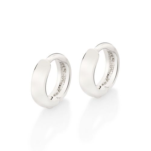 BRINCO ARGOLA LISA BANHADO A PLATINA