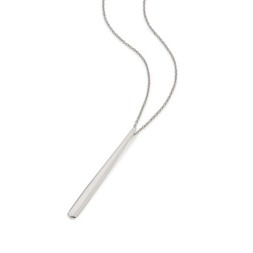 GARGANTILHA COM PINGENTE GOTA BANHADA A RHODIUM