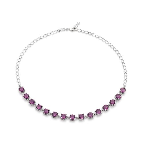 CHOKER BANHADA A PLATINA COM CRISTAIS