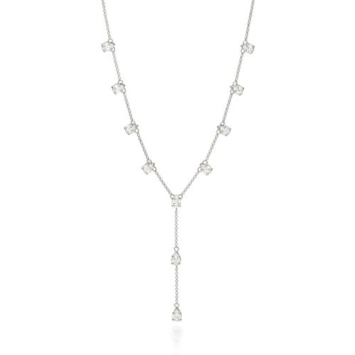 GARGANTILHA GRAVATA BANHADA A PLATINA