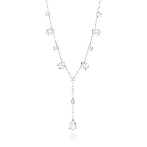 GARGANTILHA GRAVATA BANHADA A PLATINA