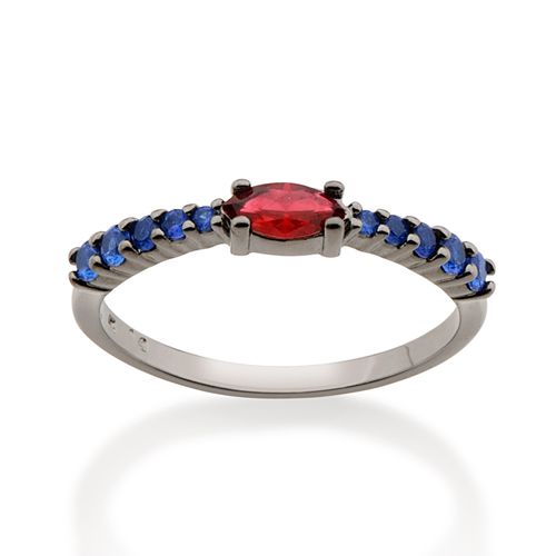 ANEL BANHADO A RHODIUM NEGRO