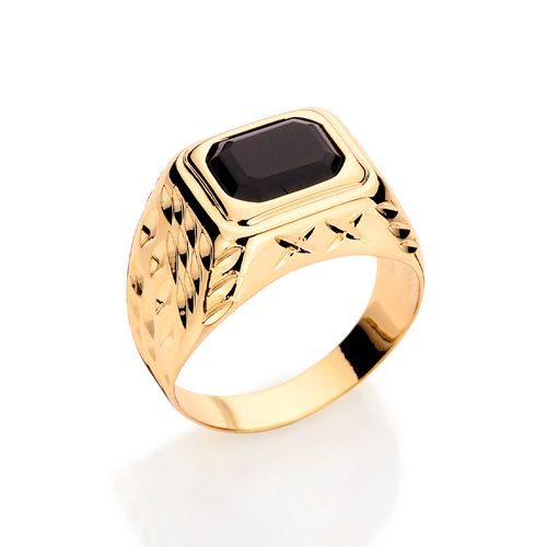 ANEL BANHADO A OURO 18K COM CRISTAL