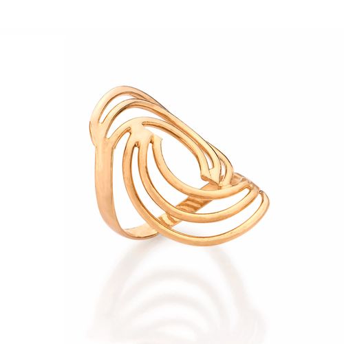 ANEL BANHADO A OURO 18K