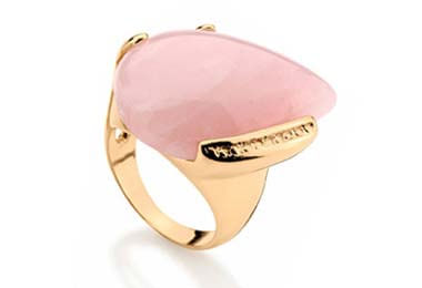 ANEL BANHADO A OURO 18K COM CRISTAL
