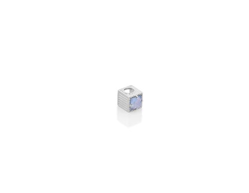 PINGENTE QUADRADO BANHADO A RHODIUM