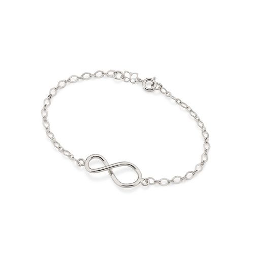 PULSEIRA BANHADA A RHODIUM COM SÍMBOLO DO INFINITO