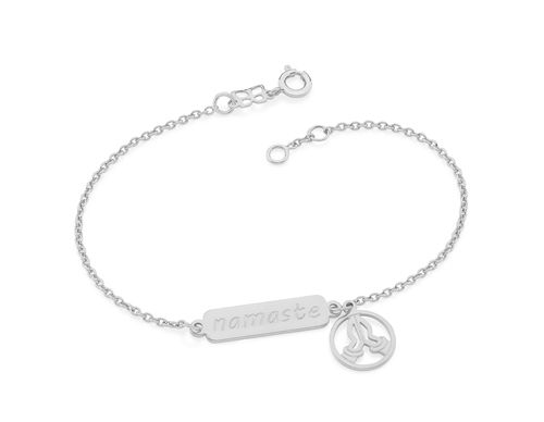PULSEIRA BANHADA A RHODIUM NAMASTE