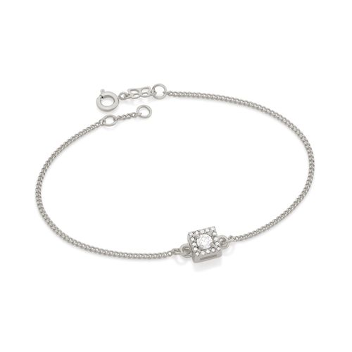 PULSEIRA BANHADA A RHODIUM COM ZIRCÔNIAS