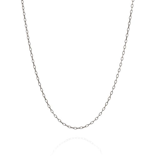 GARGANTILHA BANHADA A RHODIUM NEGRO