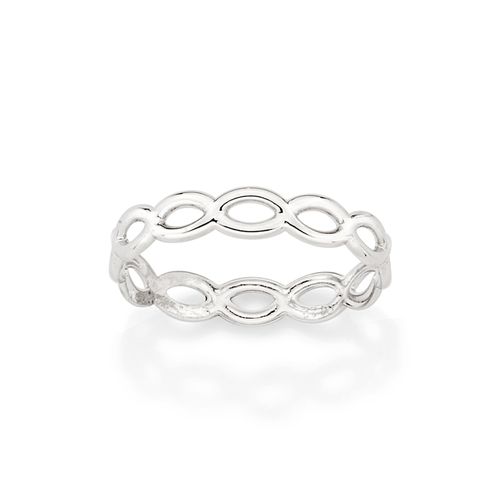 ANEL SKINNY INFINITOS BANHADO A PLATINA