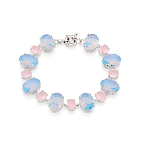 PULSEIRA PODER BANHADA A RHODIUM COM CRISTAIS