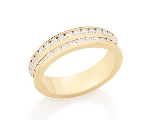 ANEL BANHADO A OURO 18K COM ZIRCÔNIAS