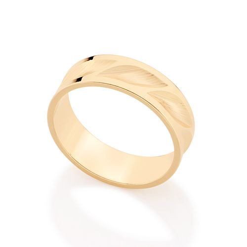 ALIANÇA BANHADA A OURO 18K