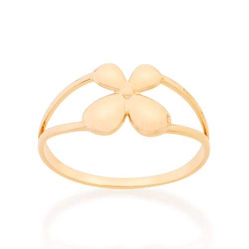 ANEL SKINNY RING BANHADO A OURO 18K COM BORBOLETA