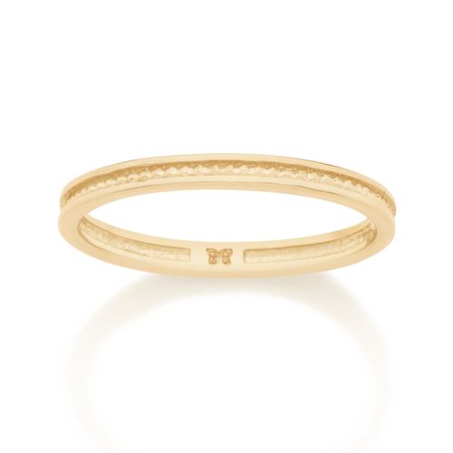 ANEL SKINNY RING BANHADO A OURO 18K