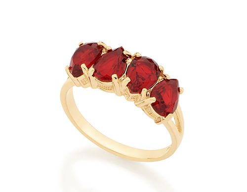 ANEL BANHADO A OURO 18K VERMELHO