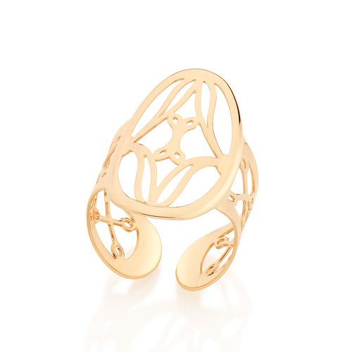 ANEL AJUSTÁVEL BANHADO A OURO 18K