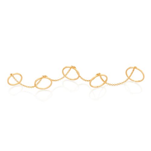 ANÉIS AJUSTÁVEIS BANHADO A OURO 18K