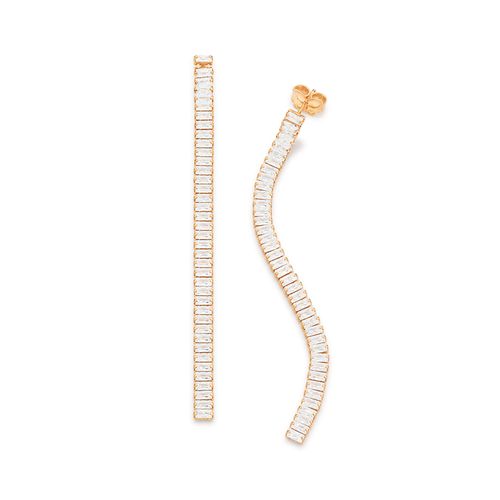 BRINCO RIVIERA BANHADO A OURO 18K COM ZIRCÔNIAS