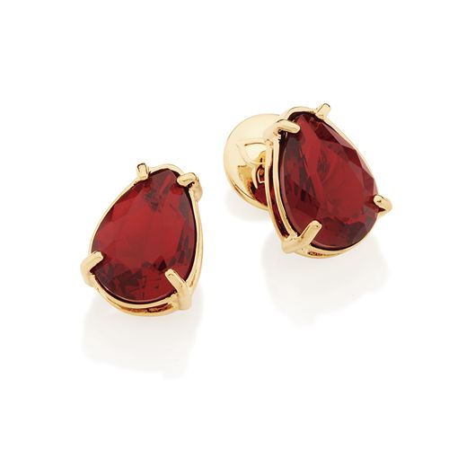 BRINCO SOLITÁRIO BANHADO A OURO 18K