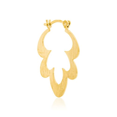 BRINCO ARGOLA BANHADO A OURO 18K