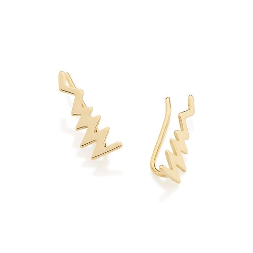 BRINCO EAR CUFF BANHADO A OURO 18K