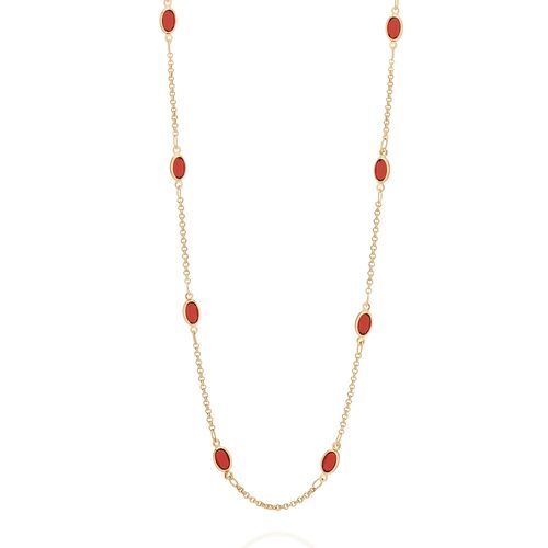 GARGANTILHA BANHADA A OURO 18K COM CRISTAIS