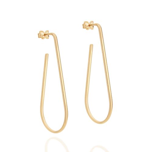 ARGOLA LISA BANHADO A OURO 18K