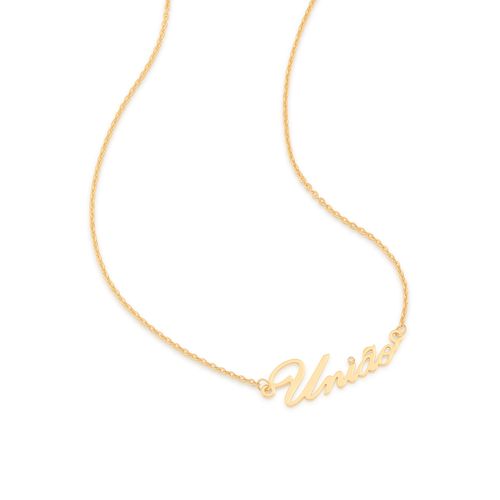 GARGANTILHA UNIÃO BANHADA A OURO 18K COM ZIRCÔNIA