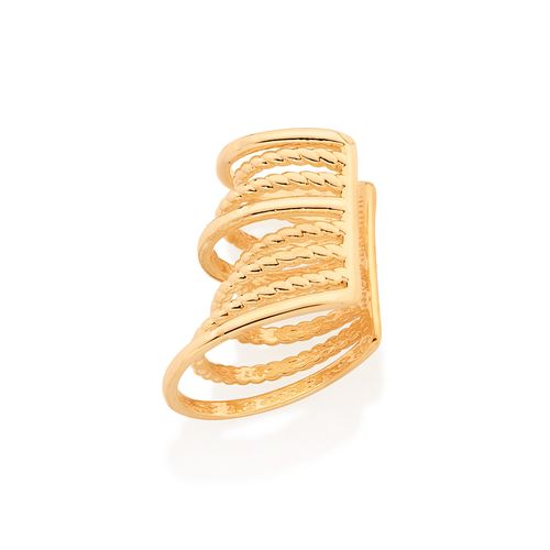 BRINCO PIERCING DE PRESSÃO BANHADO A OURO 18K