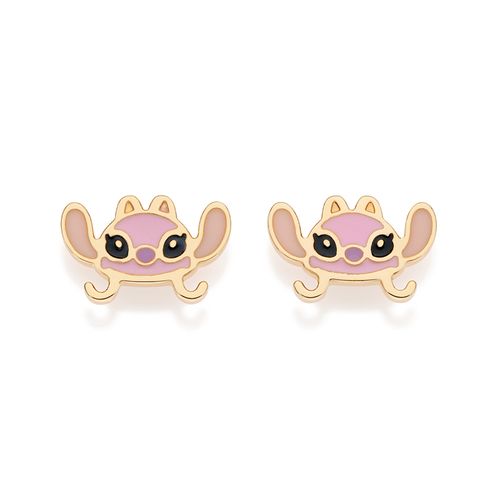 BRINCO ANGEL BANHADO A OURO 18K COM APLICAÇÃO DE RESINA