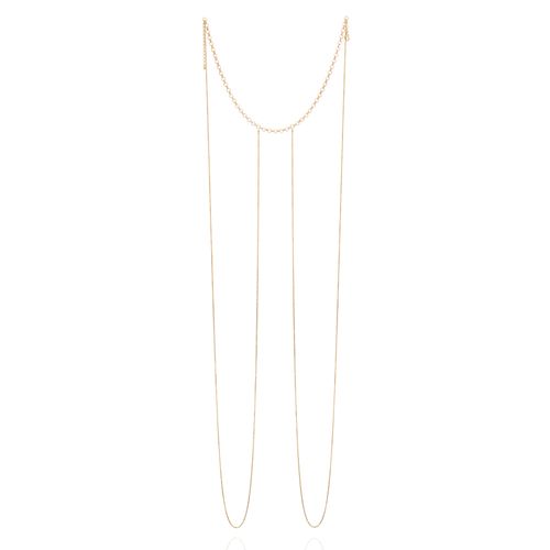 BODY CHAIN BANHADO A OURO 18K