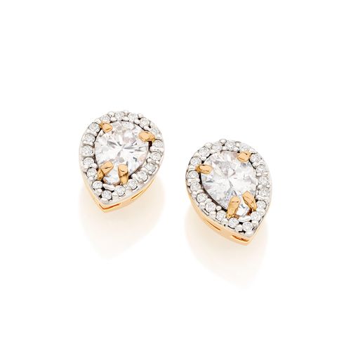 BRINCO BANHADO A OURO 18K COM ZIRCÔNIAS