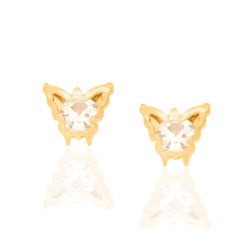 BRINCO BANHADO A OURO 18K COM CRISTAIS