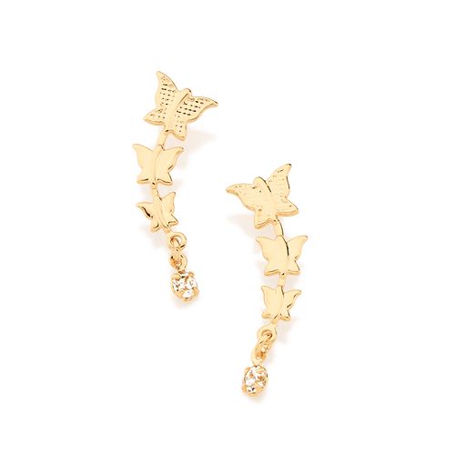 BRINCO BANHADO A OURO 18K COM ZIRCÔNIAS