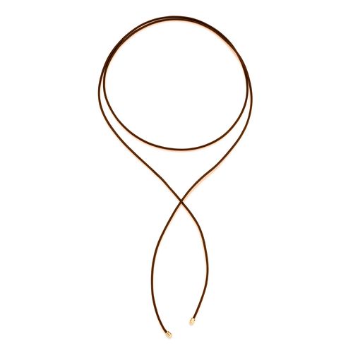 CHOKER GRAVATA FORMADA POR COURO 18K SINTÉTICO