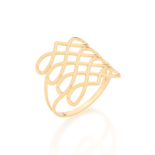 MAXI ANEL BANHADO A OURO 18K