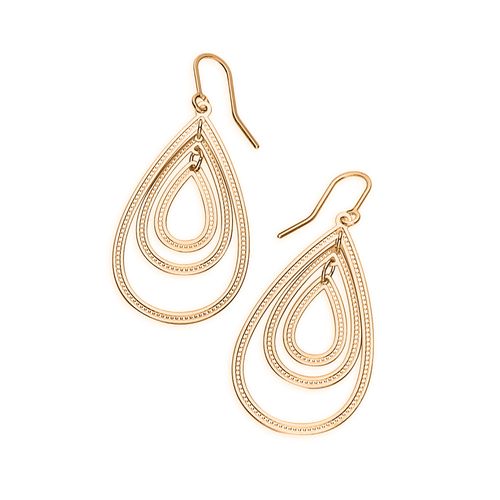 BRINCO GOTAS BANHADO A OURO 18K