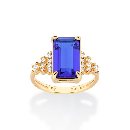 ANEL SKKINNY FORMATURA BANHADO A OURO 18K COM CRISTAL E ZIRCÔNIAS