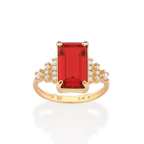 ANEL SKKINNY FORMATURA BANHADO A OURO 18K COM CRISTAL E ZIRCÔNIAS