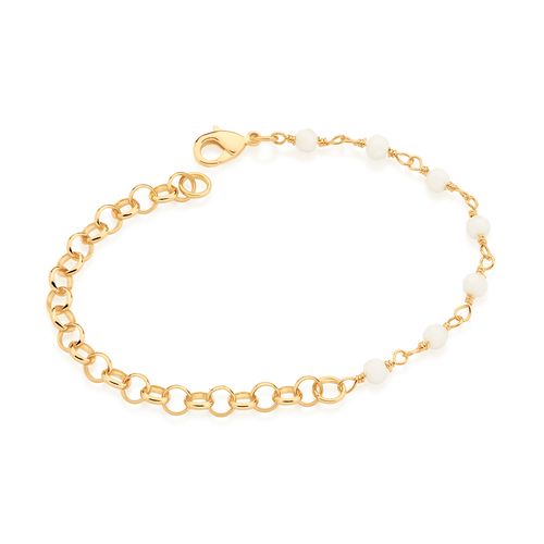 PULSEIRA BANHADA A OURO 18K COM CRISTAIS